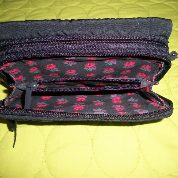 Vera Bradley Dark Blue Wristlet/Crossbody Wallet - Picture 12 of 15